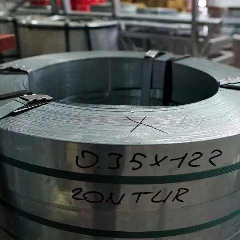 Üzerine ölçüsü yazılmış galvanizli rulo sac